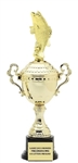 Monaco XL Gold Cup<BR> Standing Bass Trophy<BR> 18.5 Inches