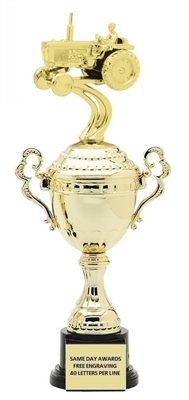 Monaco XL Gold Cup<BR> Tractor Trophy<BR> 18.5 Inches