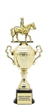 Monaco XL Gold Cup<BR> Equestrian English Trophy<BR> 18.5 Inches