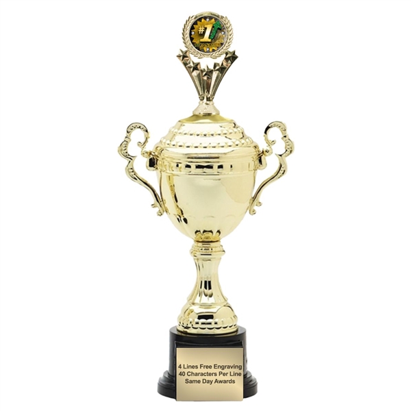 Monaco XL Gold Cup<BR> #1 Sales Trophy<BR> 18.5 Inches