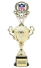 Monaco XL Gold Cup<BR> Fantasy Football Trophy<BR> Or Custom Logo<BR> 18.5 Inches