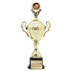 Monaco XL Gold Cup <BR>Flame Cornhole Trophy<BR> 18.5 Inches