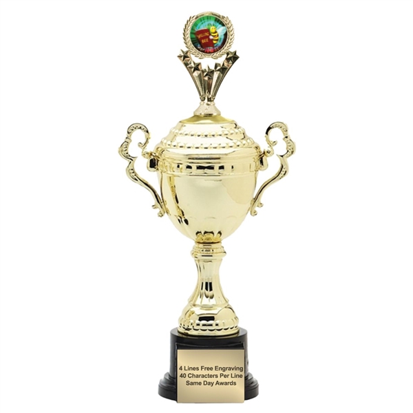Monaco XL Gold Cup<BR> Spelling Bee Trophy<BR> 18.5 Inches