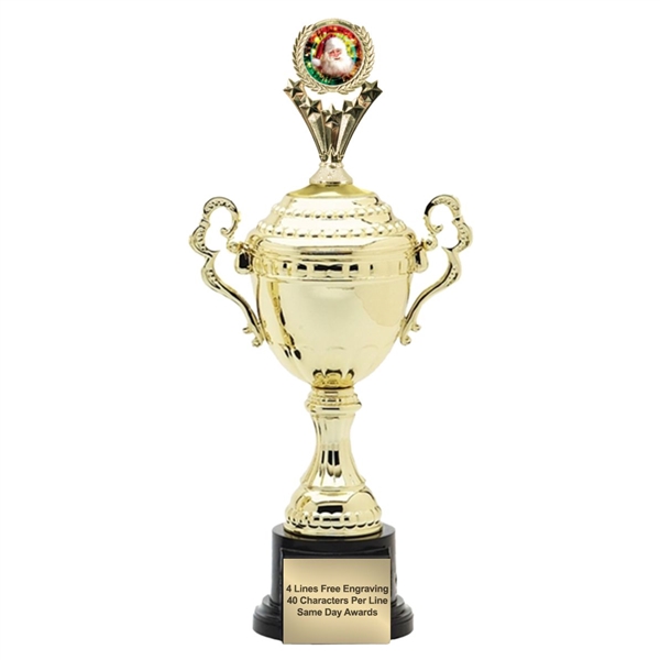 Monaco Gold Cup<BR> Santa Claus Trophy<BR> 18.5 Inches