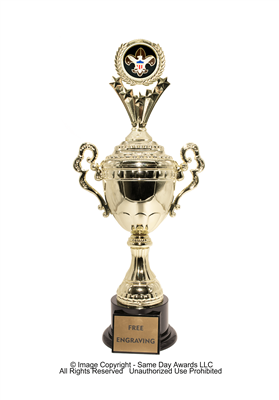 Monaco XL Gold Cup<BR> Boy Scouts Trophy<BR> 18.5 Inches
