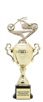 Monaco XL Gold Cup<BR> Chopper Motorcycle Trophy<BR> 18.5 Inches