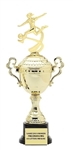 Monaco XL Gold Cup<BR> Female Soccer Trophy<BR> 18.5 Inches