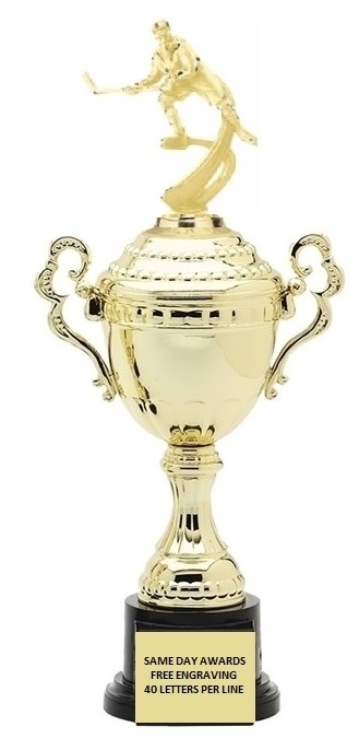Monaco XL Gold Cup<BR> Female Ice Hockey Trophy<BR> 18.5 Inches
