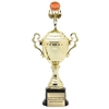 Monaco XL Gold Cup<BR> March Madness Basketball Trophy<BR> 18.5 Inches