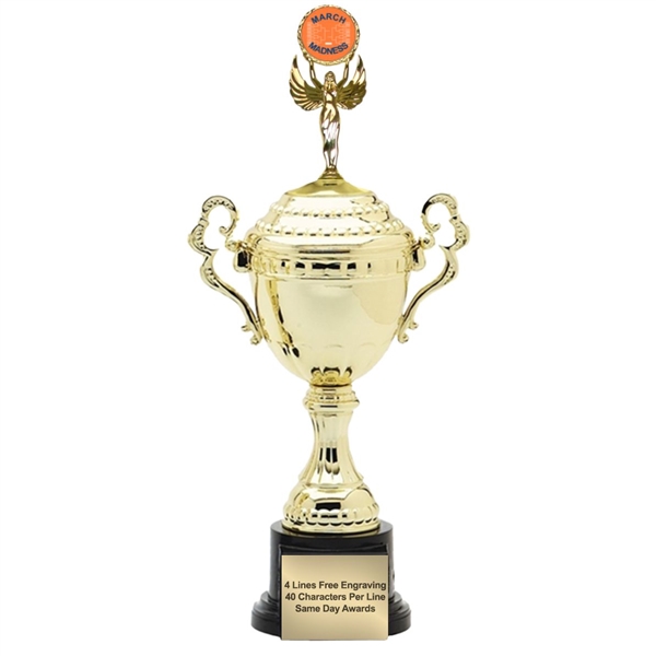 Monaco XL Gold Cup<BR> March Madness Basketball Trophy<BR> 18.5 Inches