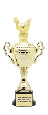 SPECIAL BUY<BR>Monaco Gold Cup<BR> Chicken Trophy<BR> 9.5-10.5 Inches