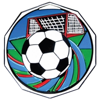 Decagon Soccer Medal<BR> 2 Inches