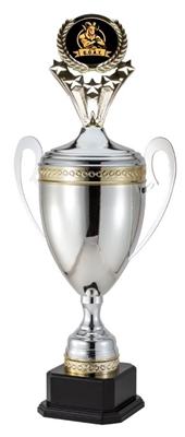 Premium Italian Maestosa (Majestic)<BR> G.O.A.T.  Logo Trophy Cup<BR> 24 Inches