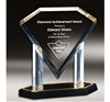 Presidential Diamond<BR> Gold Acrylic Trophy<BR> 10 Inches