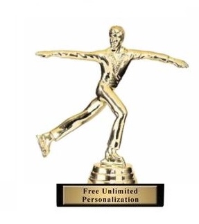 M Figure Skater Trophy<BR> 5 Inches