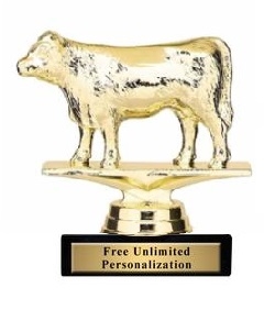 Angus Cow Trophy<BR> 4 Inches