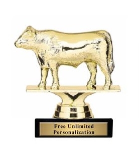 Angus Steer Trophy<BR> 4 Inches