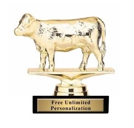 Hereford Cow Trophy<BR> 4 Inches