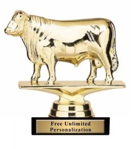 Dairy Bull  Trophy<BR> 4 Inches