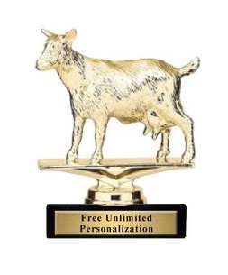 Dairy Goat Trophy<BR> 4 Inches