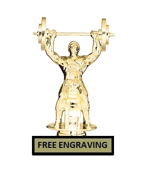 Bench Press<BR> Weightlifting Trophy<BR> 6.25 Inches