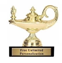 Lamp<BR> Gold Trophy<BR> 3.25 Inches