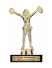 Pom Pom 2 Cheer Trophy<BR> 6.25 Inches