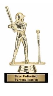 T Ball Trophy<BR> Female<BR> 5.75 Inches
