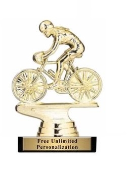 Racing Bike Female Trophy<BR> 4 Inches
