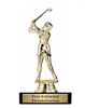 Female Golfer<BR> Gold Trophy<BR> 6.5 Inches