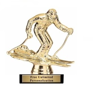 Male Ski Trophy<BR> 5.25 Inches