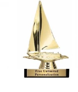 Sailboat Trophy<BR> 6 Inches