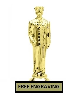 Dress Fireman Trophy<BR> 6 Inches