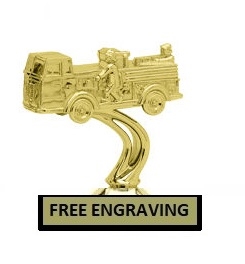 Fire Engine Trophy<BR> 5.25 Inches