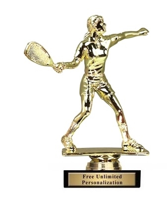 Raquetball Trophy<BR> Male or Female<BR> 6 Inches