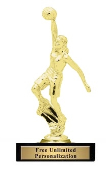 Female Basketball Dunk Trophy<BR> 7.25 Inches