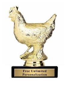 Chicken Trophy<BR> 4 Inches