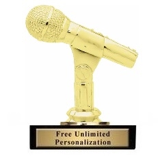 Microphone Trophy<BR> 4.75 Inches
