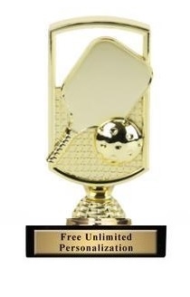 Wreath Lamp<BR> Pickleball Trophy<BR> 6.75 Inches