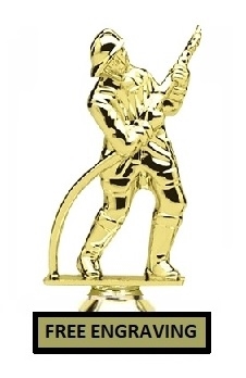 Fireman with Hose Trophy<BR> 5.75 Inches