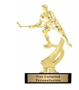 Motion Ice Hockey<BR> Male Trophy<BR> 6.75 Inches