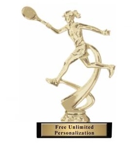 Motion Female<BR> Tennis Trophy<BR> 6.75 Inches