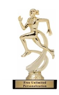 Motion Female<BR> Track Trophy<BR> 6.75 Inches