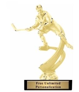 Motion Ice Hockey<BR> Female Trophy<BR> 6.75 Inches