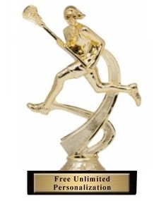 Motion Female <BR>Lacrosse Trophy<BR> 6.75 Inches