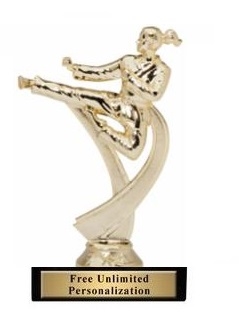 Motion Female<BR> Karate Trophy<BR> 6.75 Inches