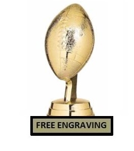 Mini Football <BR> Gold Trophy<BR> 3.75 Inches<BR> Now $2.99