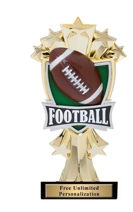 Football All-Star<BR> Gold Trophy<BR> 7.25 Inches