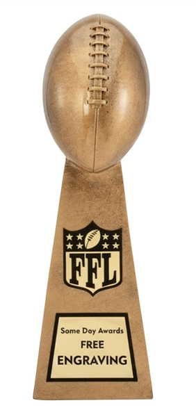 Gold Lil Vince Fantasy Football Trophy | Custom Engraved League