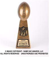 Gold Lil Vince<BR> Football Trophy<BR> 10.75 Inches